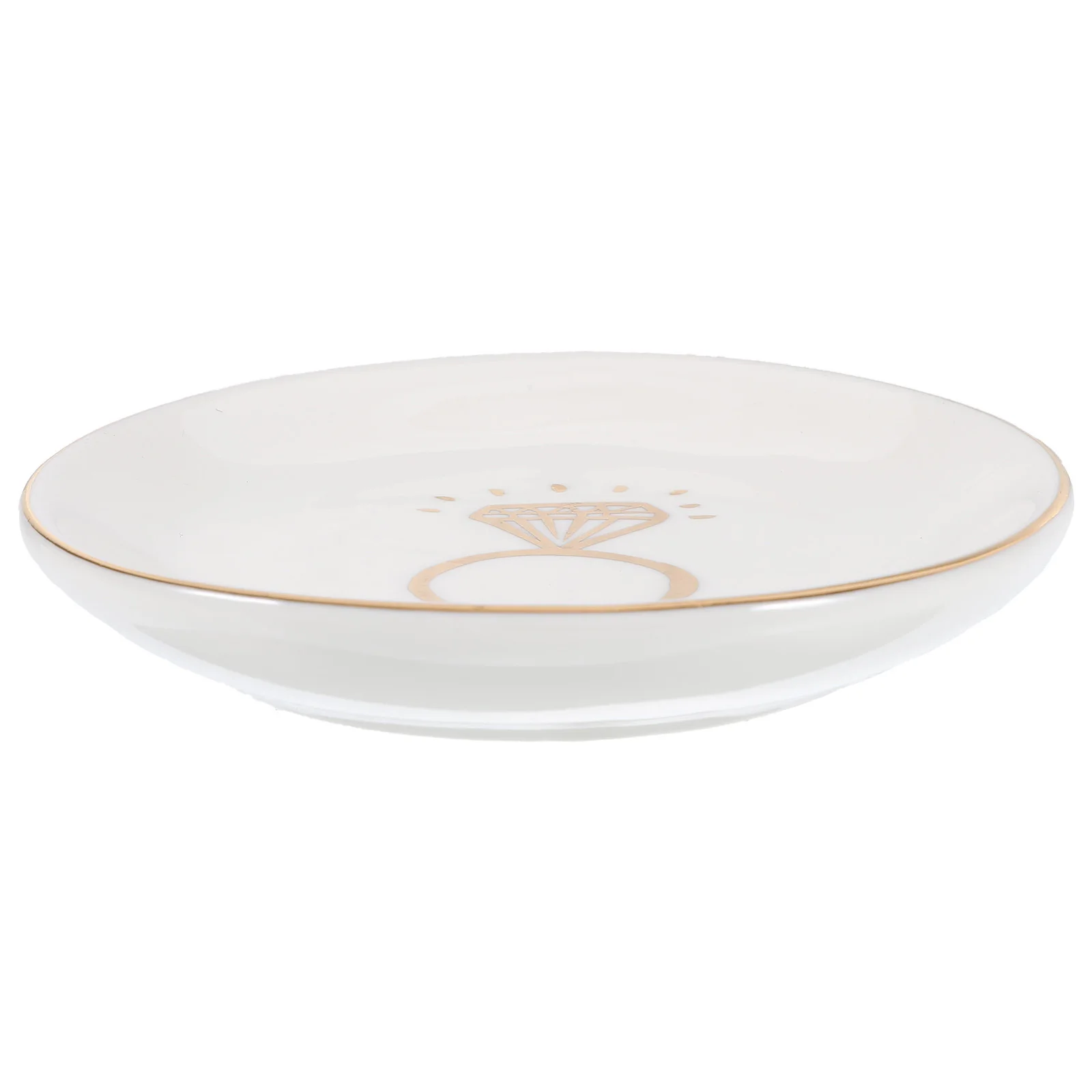 

Ceramic Circle Trinket Decorative Jewelry Plate Rings Necklaces Organizer Ring Dish Ceramic Jewelry Dish