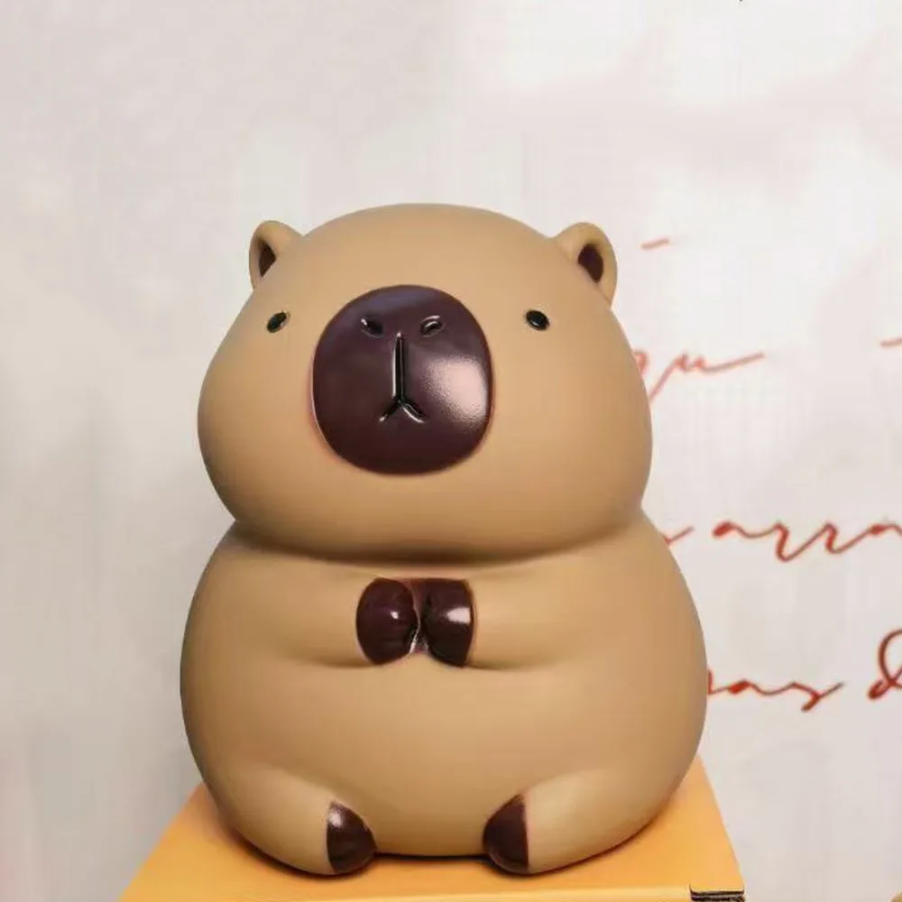 Réservoir d'épargne Capybara tirelire modèle décoratif Capybara tirelire dessin animé à collectionner Capybara enfants boîte de rangement