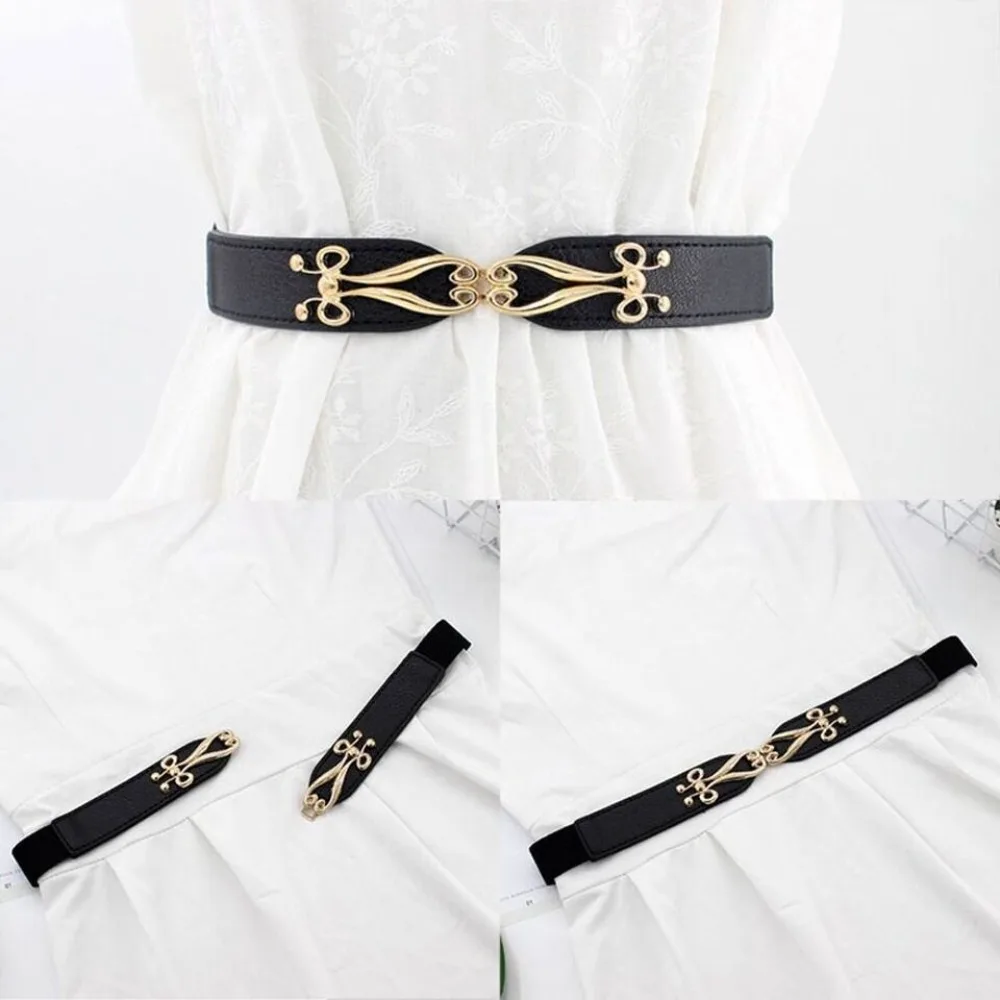 

Fashion Elastic Force Dress Belt Appear Thin Lower Back Thin Waistband Korean Style Waist Belts Versatile