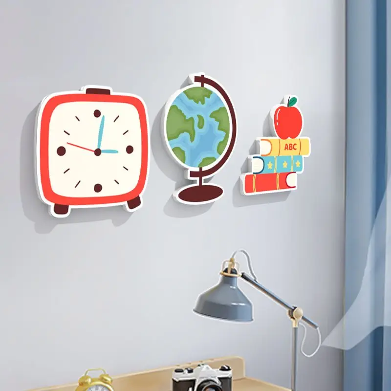 3D Wall Patching Wall Covering Decorative Stickers Room Renovation Bedroom Door Stickers Decor Cactus