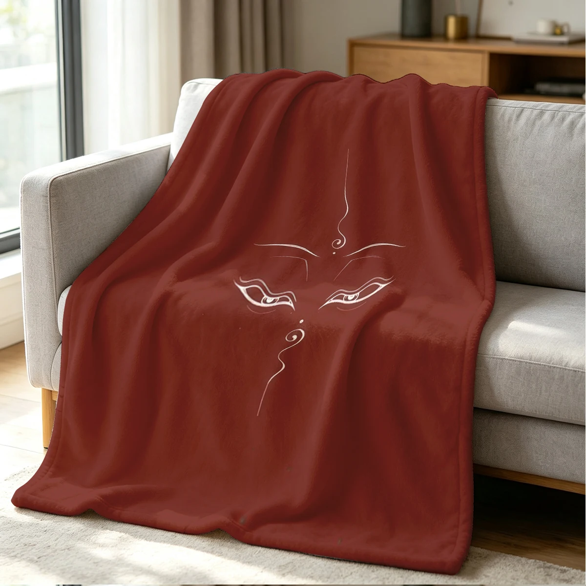 Peace Eyes Blanket Soft Cozy Throw for Sofa Bed Festive Holiday Decor Gift for Kids and Adults,Lightweight and Warm