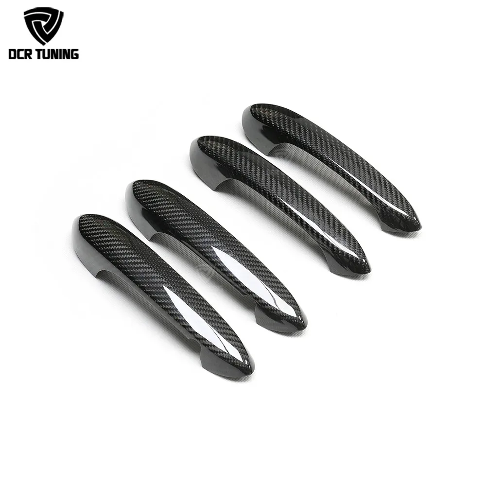 4 Pcs/Set For BMW 3 5 7 8 Series G20 G30 G11 G15 X3 X4 X5 G01 G02 G05 G06 Dry Carbon Fiber Side Door Handle Cover Trim 2019+