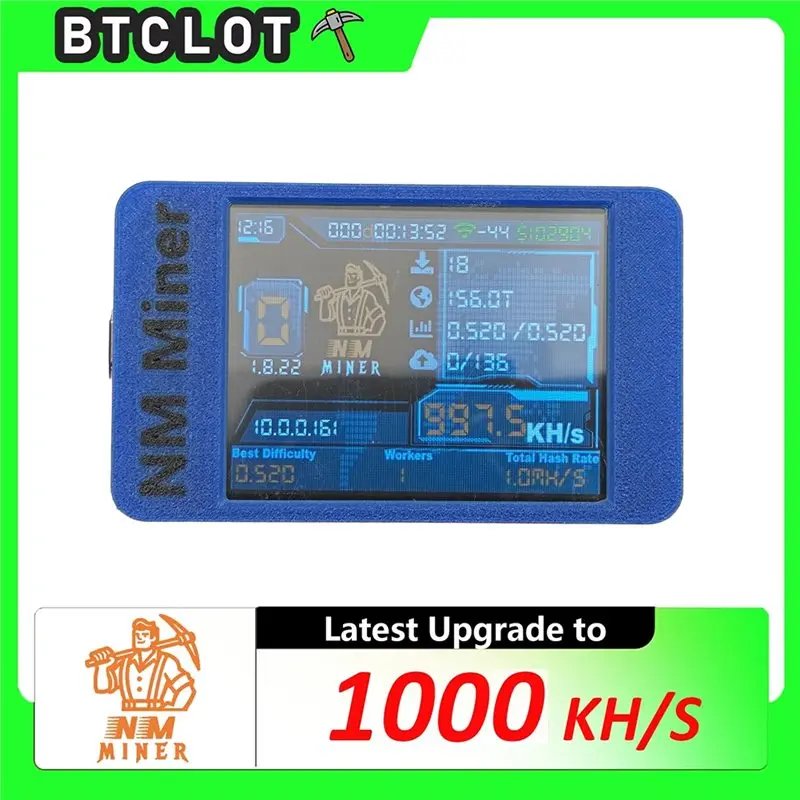 M67K-2.8 بوصة Nerdminer V2 Nmminer 1000KH/S Solo Crypto Mining Machine 2.8 بوصة عرض للاستخدام المنزلي BTC Bitcoin Lottery Miner #4