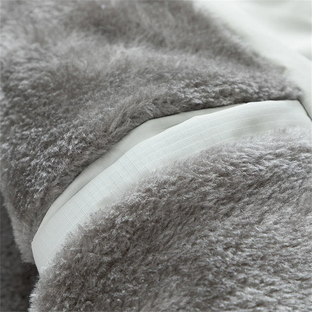 الصوف مبطن الدافئة مقنعين سترة الرجال الخريف/الشتاء زائد M-8XL معطف رياضي في الهواء الطلق رجل يندبروف مقاوم للماء ملابس العمل سميكة السترات