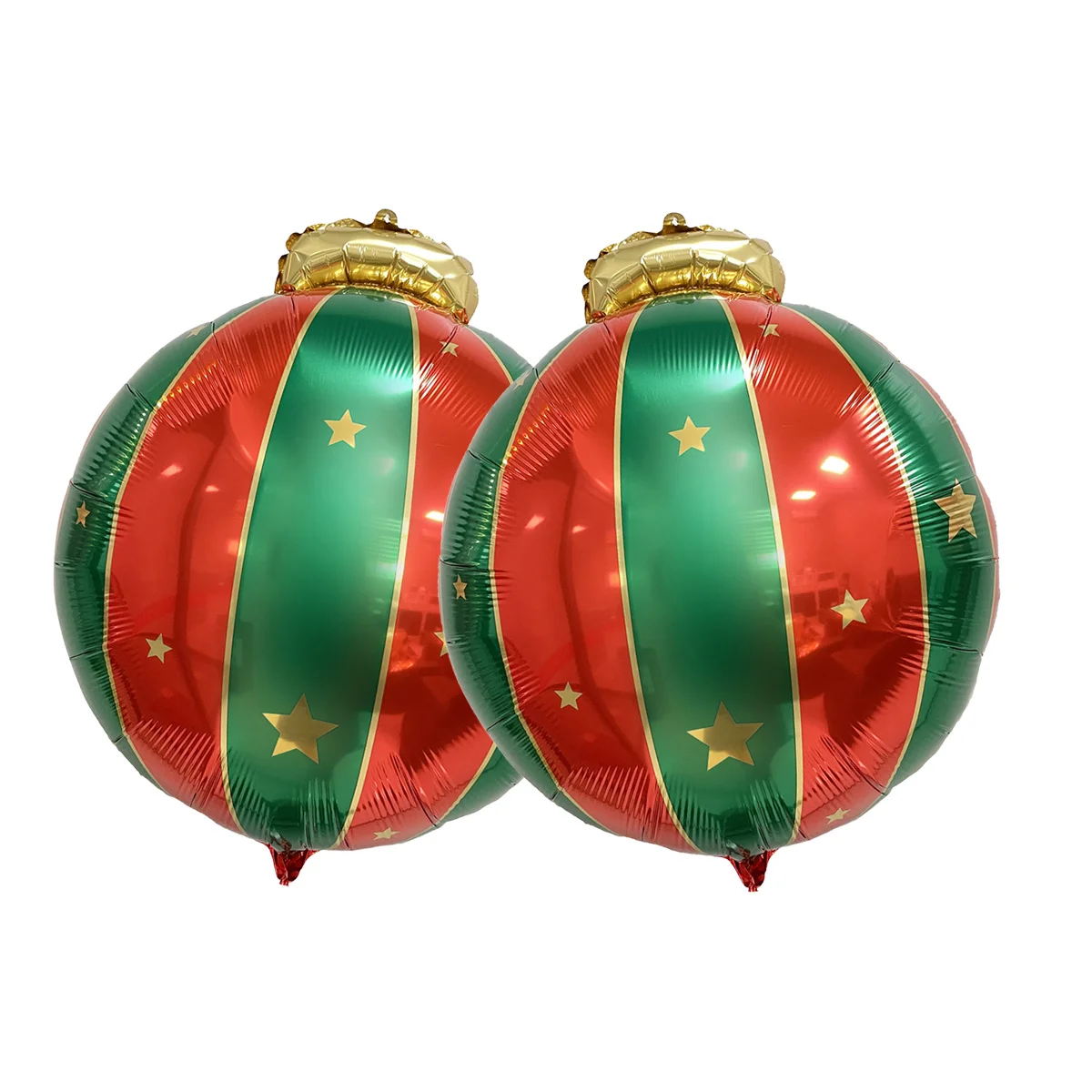 2/5 Stück Rot Grün Weihnachtskugel Sahpe Folienballons Weihnachtsdekorationen für Zuhause, Geschäft, Partyzubehör, Navidad 2026 Dekor – Detail 1