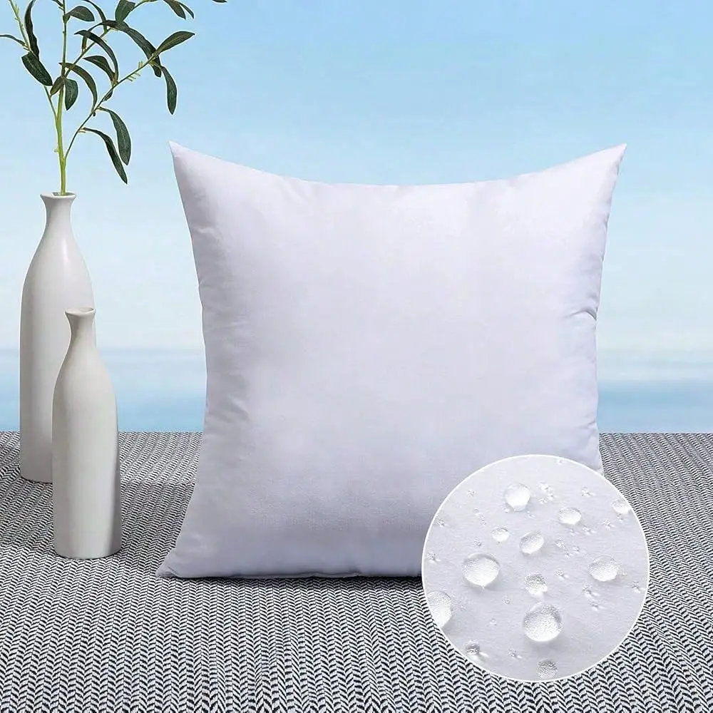 

12x12 Pillow Insert Throw Pillow Insert, Outdoor Pillows WaterResistant Premium Outdoor Pillow Stuffer Sham Square For Bed Couc