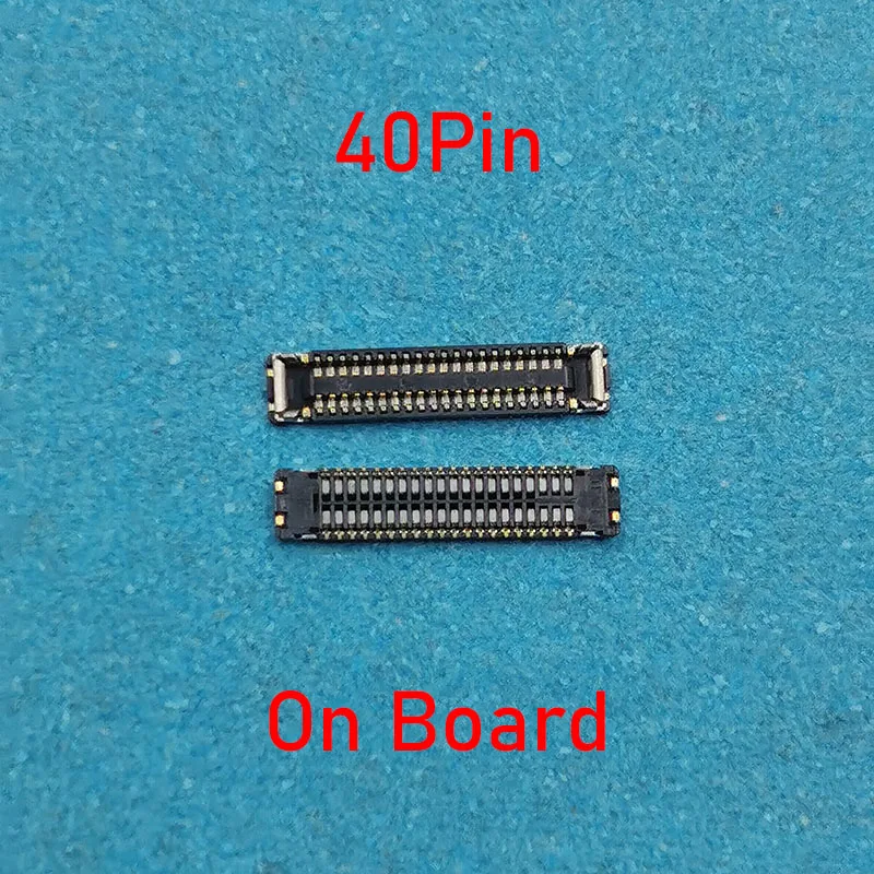 Conector FPC de pantalla LCD de 40 pines para placa base de Xiaomi Redmi Note 7/Note 8/Note 7 Pro/Note 8 Pro, Puerto flexible de pantalla, 2 uds.