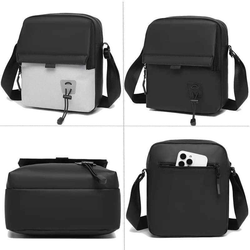Men's and women's single-shoulder bags, crossbody bags, solid-colored single-shoulder small bags, lightweight mobile phone bags