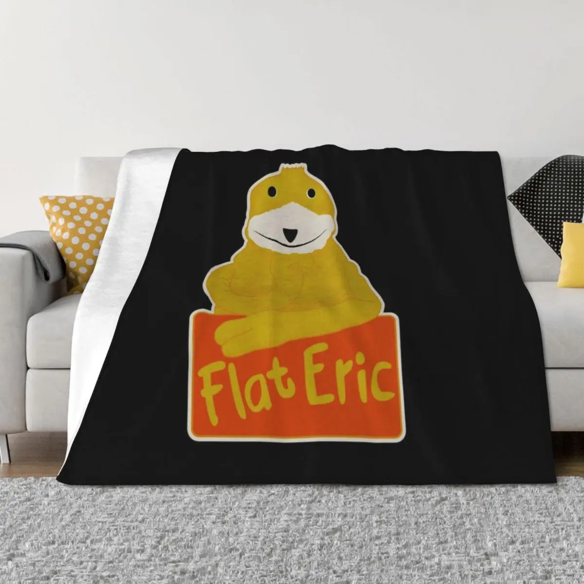Flat Eric Throw Blanket halloween bed plaid Large Bed linens Blankets