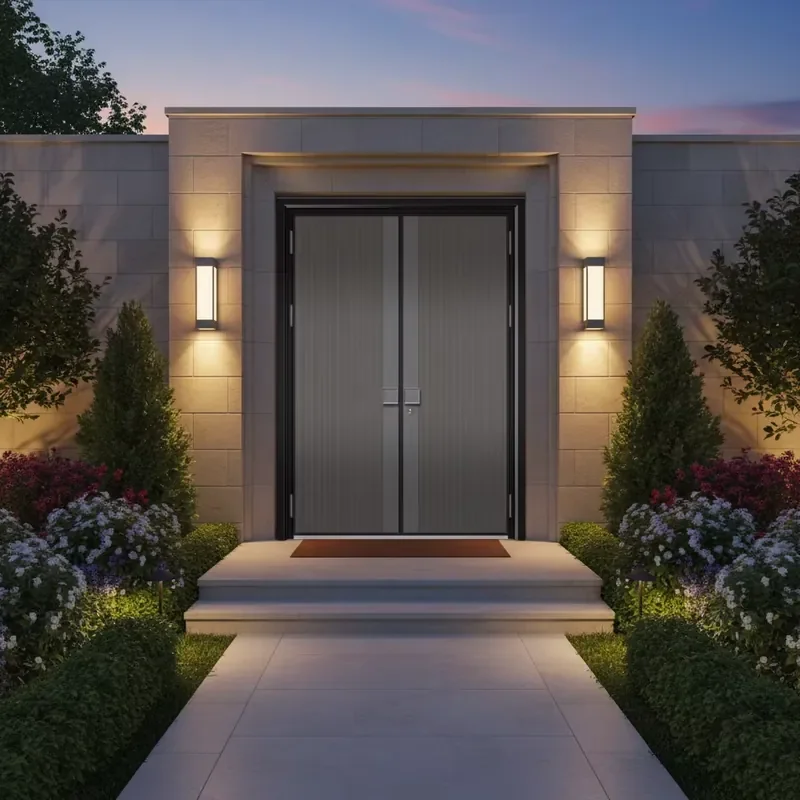 Durable Cast Aluminum Door with Performance for Long Term Villa Entrance Use