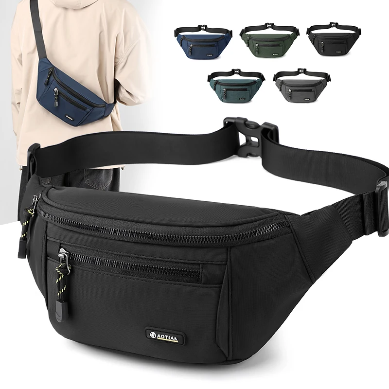 Men Women Waist Bag Waterproof Oxford Chest Bag High-quality Outdoor Travel Sports Bag Casual Fanny Pack Purse Banana Hip Bags