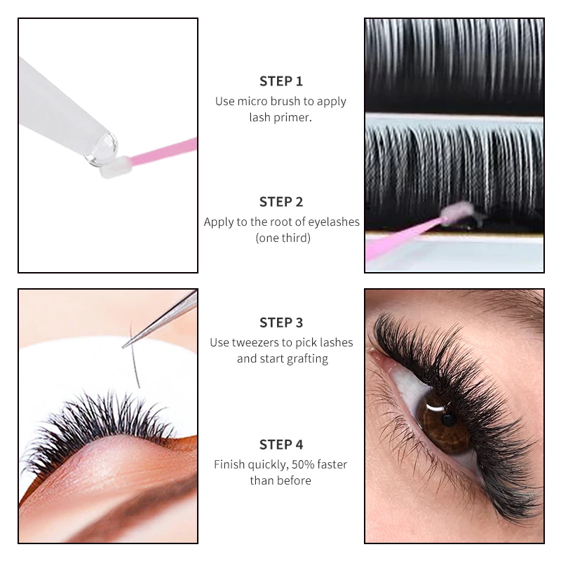 15ml Eyelash Glue Primer For Lash Extension Strength Glue Adhesive Bonding False Eyelashes Long Lasting Fixing Agent Glue Tools