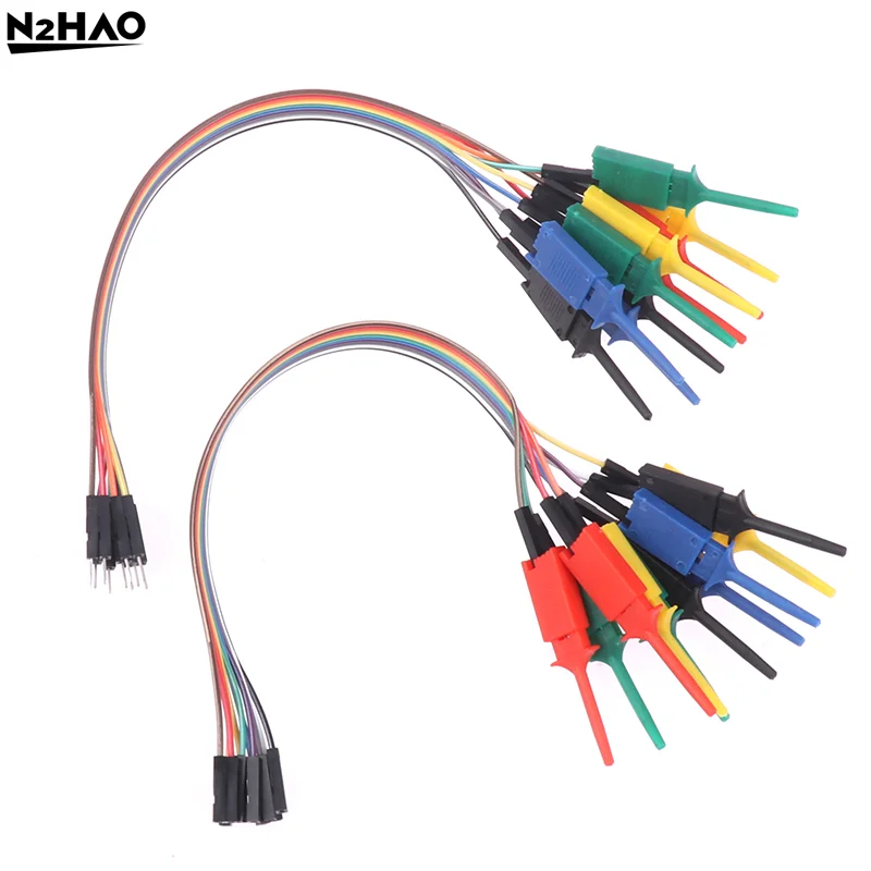 الملونة 20 سنتيمتر عالية الكفاءة اختبار هوك كليب المنطق محلل كابل القابض التحقيق اختبار المشبك عدة لرقائق دبابيس ربط اختبار