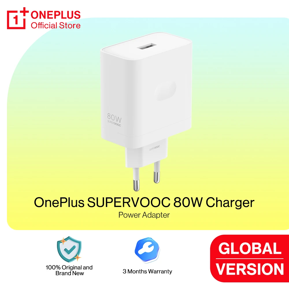 Original OnePlus SUPERVOOC 80W Charger Type-A Power Adapter for OnePlus Nord 5 CE5 13R Pad 3 2