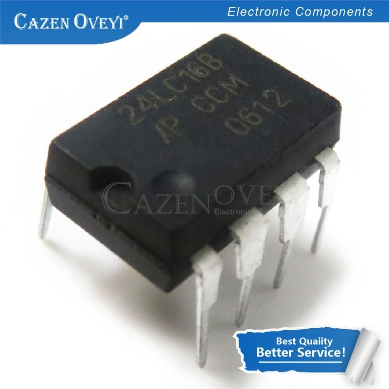 

10 шт./лот PIC24LC16B-I/P 24LC16B-I/P 24LC16 DIP-8 в наличии