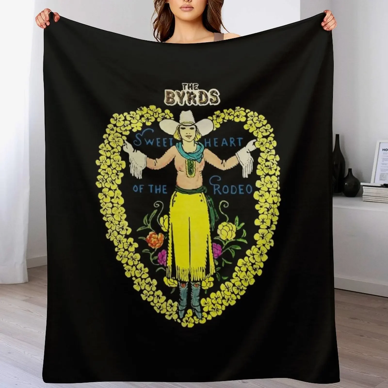 

The Byrds Sweet Heart of the Rodeo Throw Blanket Decorative Throw Blankets Sofas Of Decoration Stuffeds Flannels Blankets