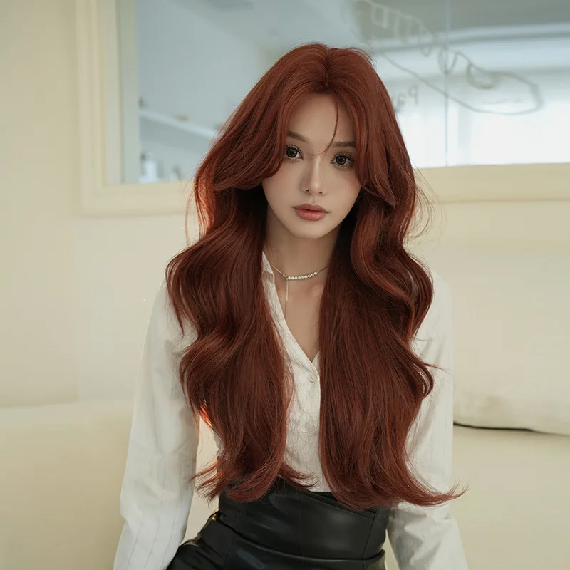 

Синтетический парик для женщин: длинные волнистые волосы с высокой прической, реалистичный парик из искусственного волокна на всю голову