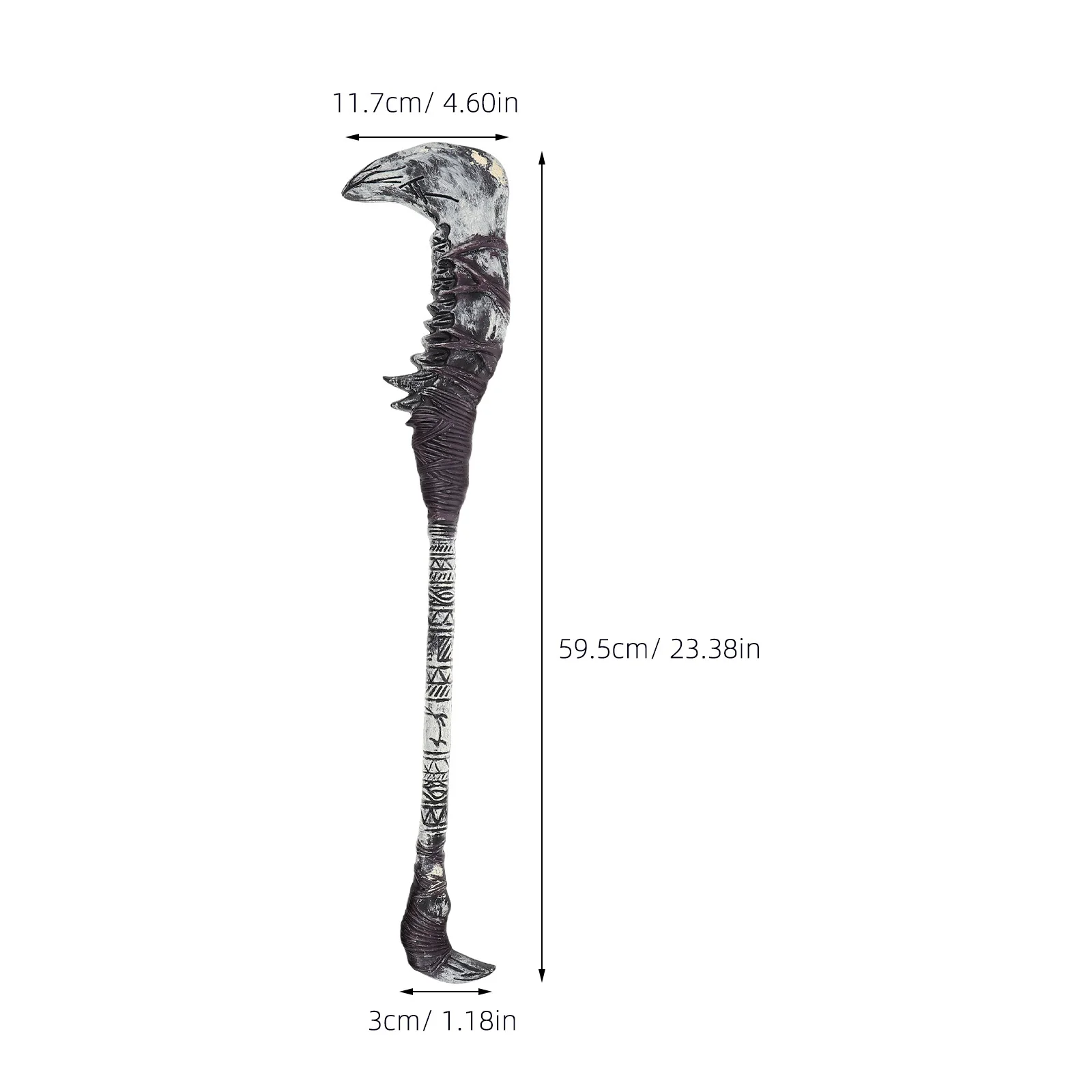دعامة المنجل البلاستيكية الواقعية للحفلات التنكرية للهالوين غريم ريبر ملحق مخيف تحت عنوان الأحداث للبالغين
