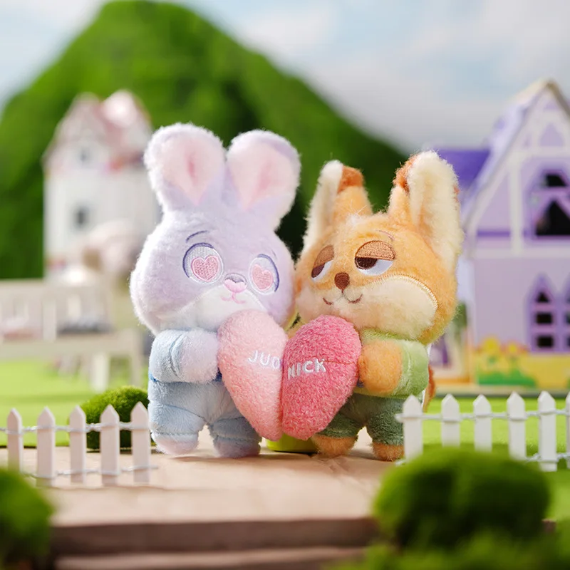 Miniso 本物のディズニー Zootopia 磁気 Judynick ぬいぐるみキーホルダースクールバッグペンダント女の子用