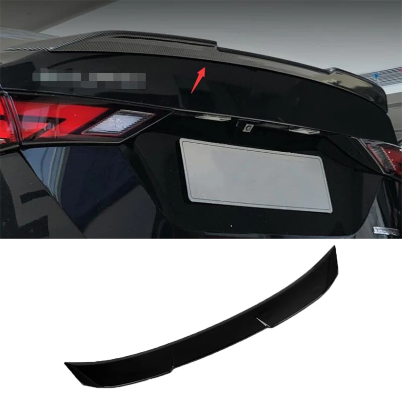 Car Accessories For Nissan Sentra sylphy 2020 2021 2022 2023 ABS black white carbon fibre Rear Door Tail Trunk Spoiler Wing Lip