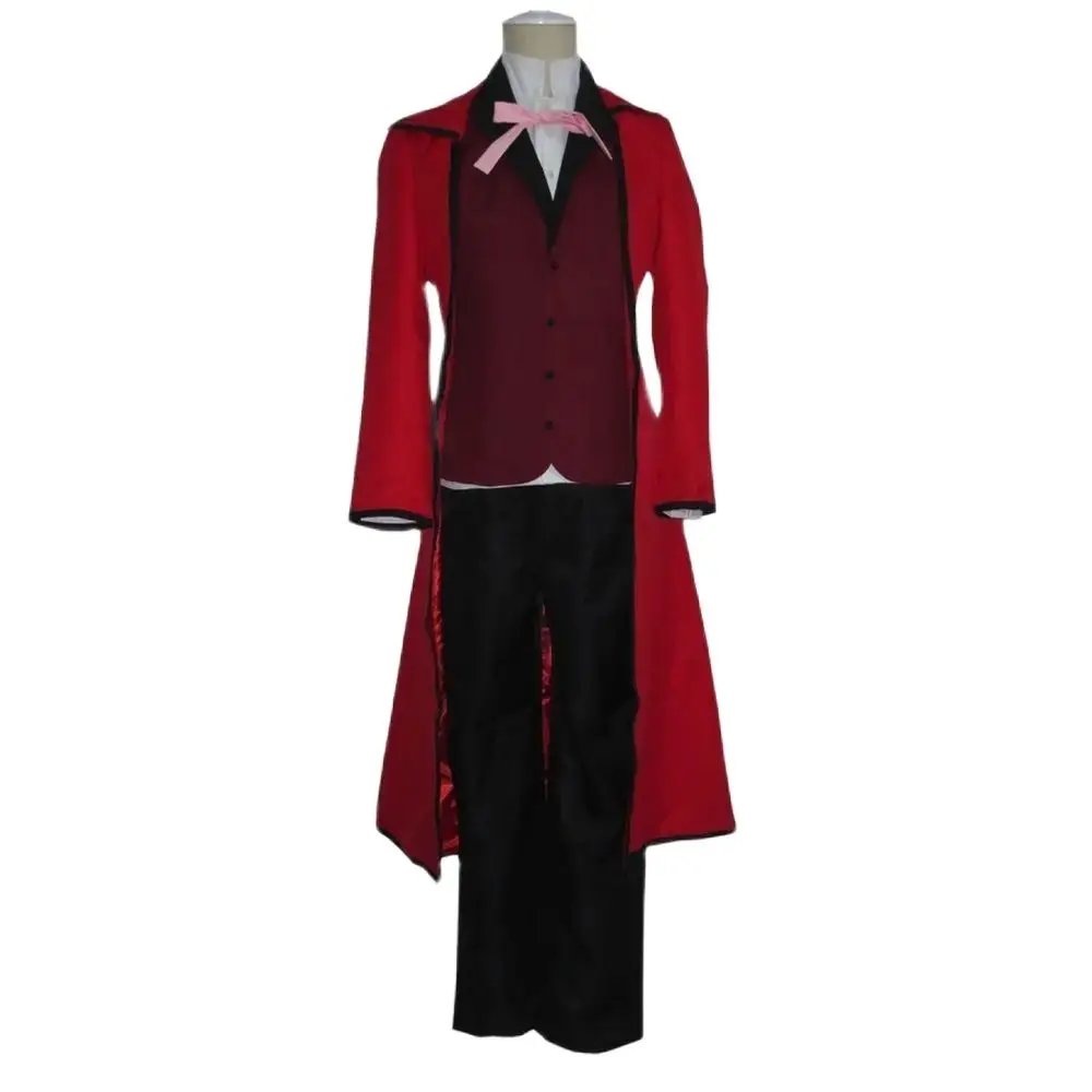 Unisex Japan Anime Cos Grell Sutcliff Red Cosplay Costume Custom Size