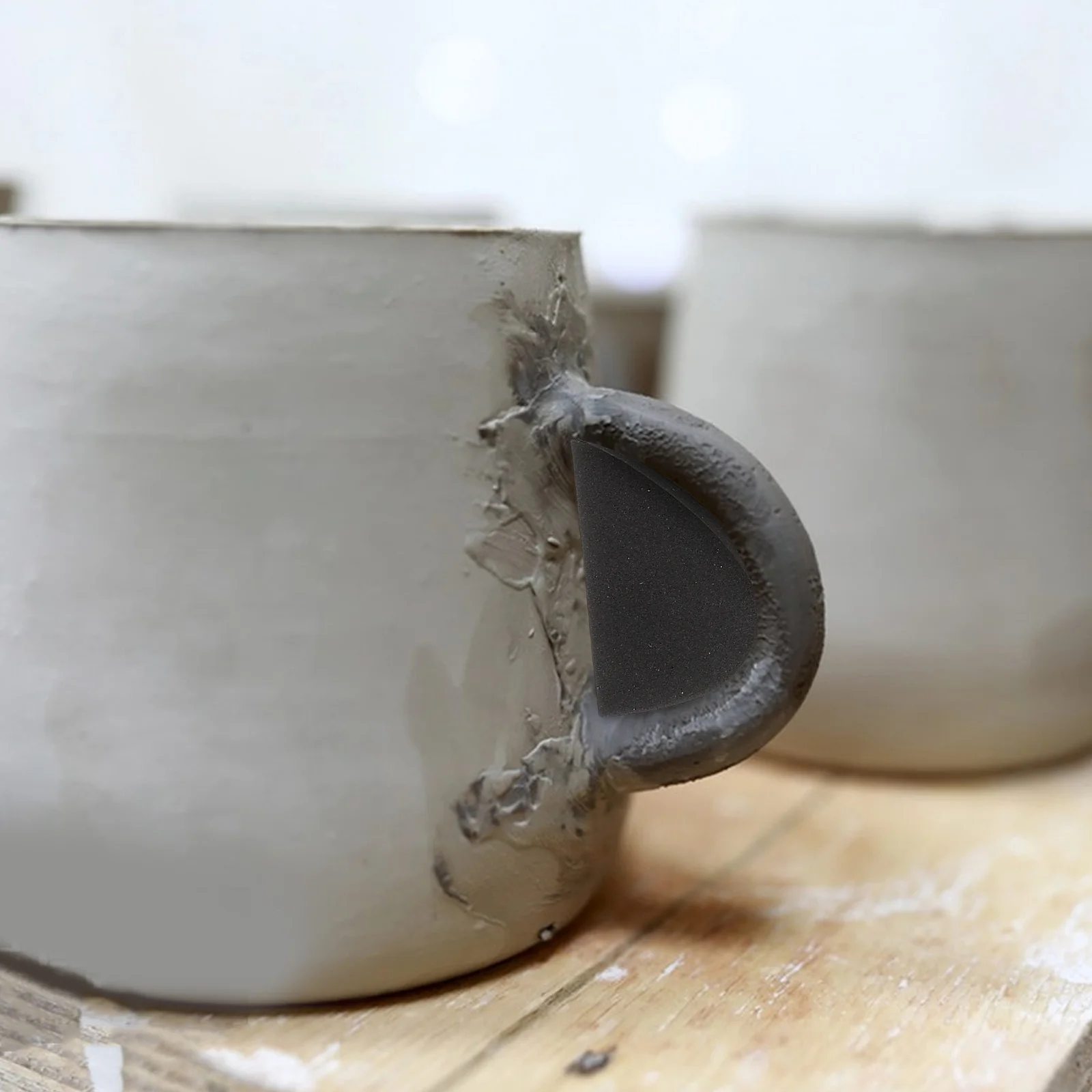 

12Pcs Pottery Mug Handle Mold Sponge Material Ergonomic Handle Making Tool for Ceramic Mug DIY Accessories DIY Mold