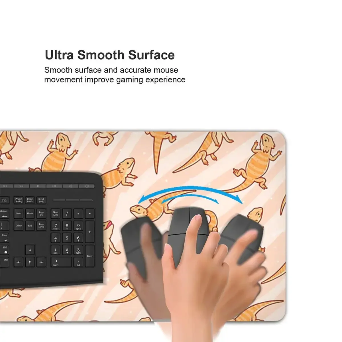 Большой коврик для мыши с бородатыми драконами, компьютерная клавиатура, коврик для мыши, геймерский коврик для ноутбука, офисные аксессуары, настольные коврики