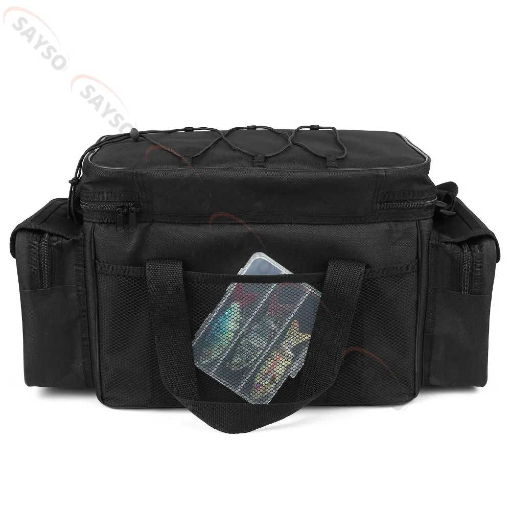 Neue Große Angelzubehörtasche Wasserdichte Angelausrüstung Aufbewahrungstasche Outdoor Reise Jagd Schultertasche – Detail 7