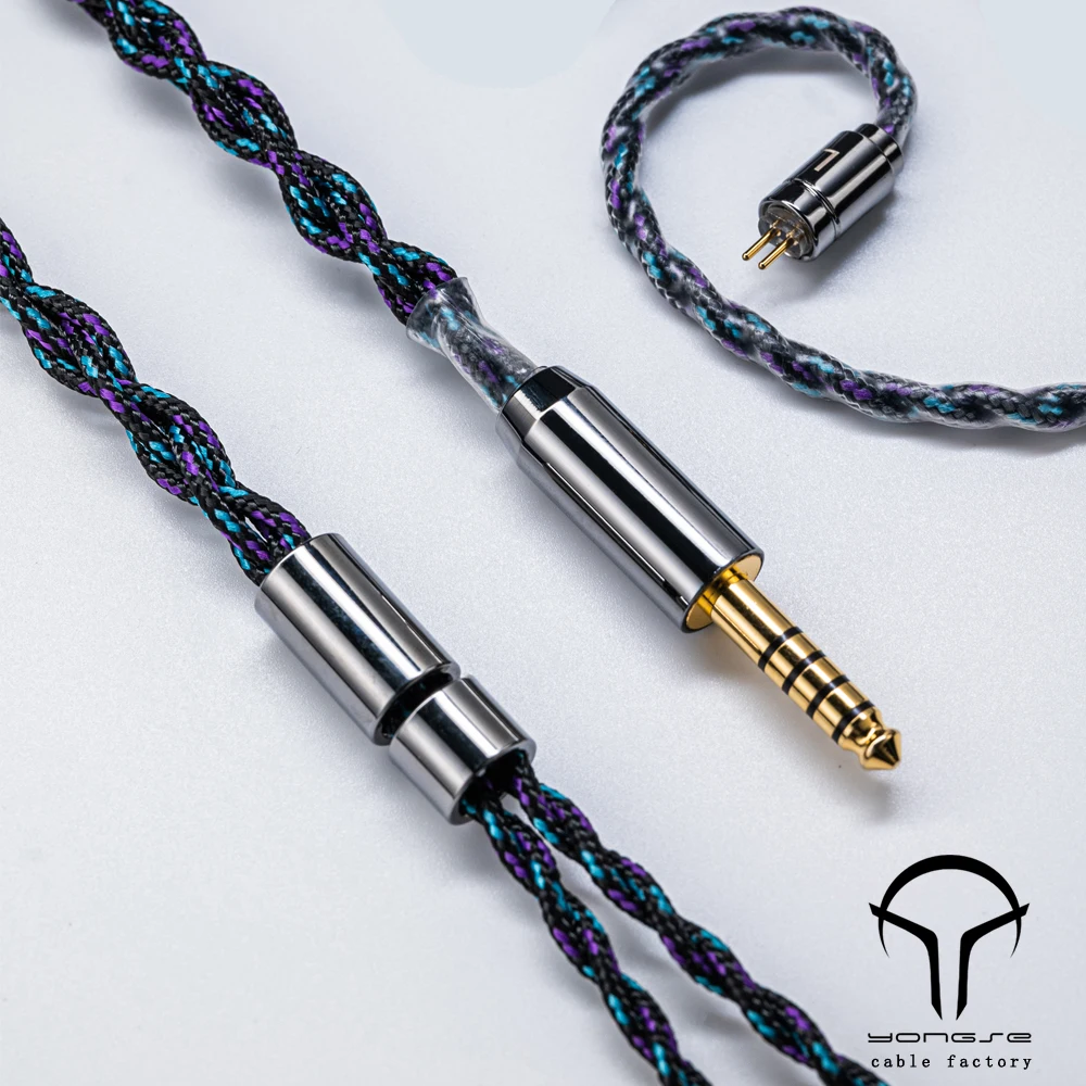 

Yongse Alpine Cable High Purity 4 Strand 6N OCC Silver-plated Crystal Copper Earphones Upgrade Cable