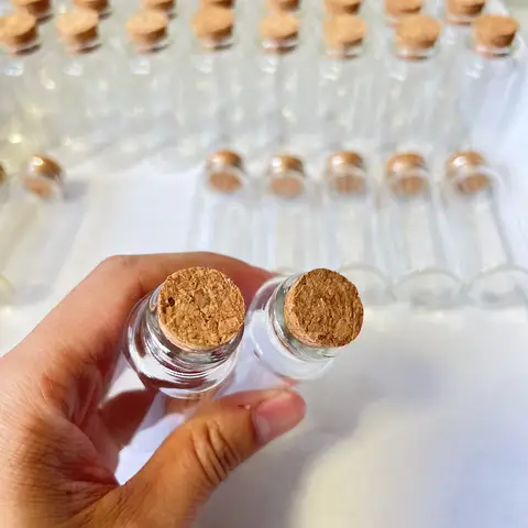 15/36/56 pcs 30x70mm 30ml Glass Jars Cork Tiny Test Tube Bottles Clear Mini Containers DIY Wedding Favors Wishing Bottle