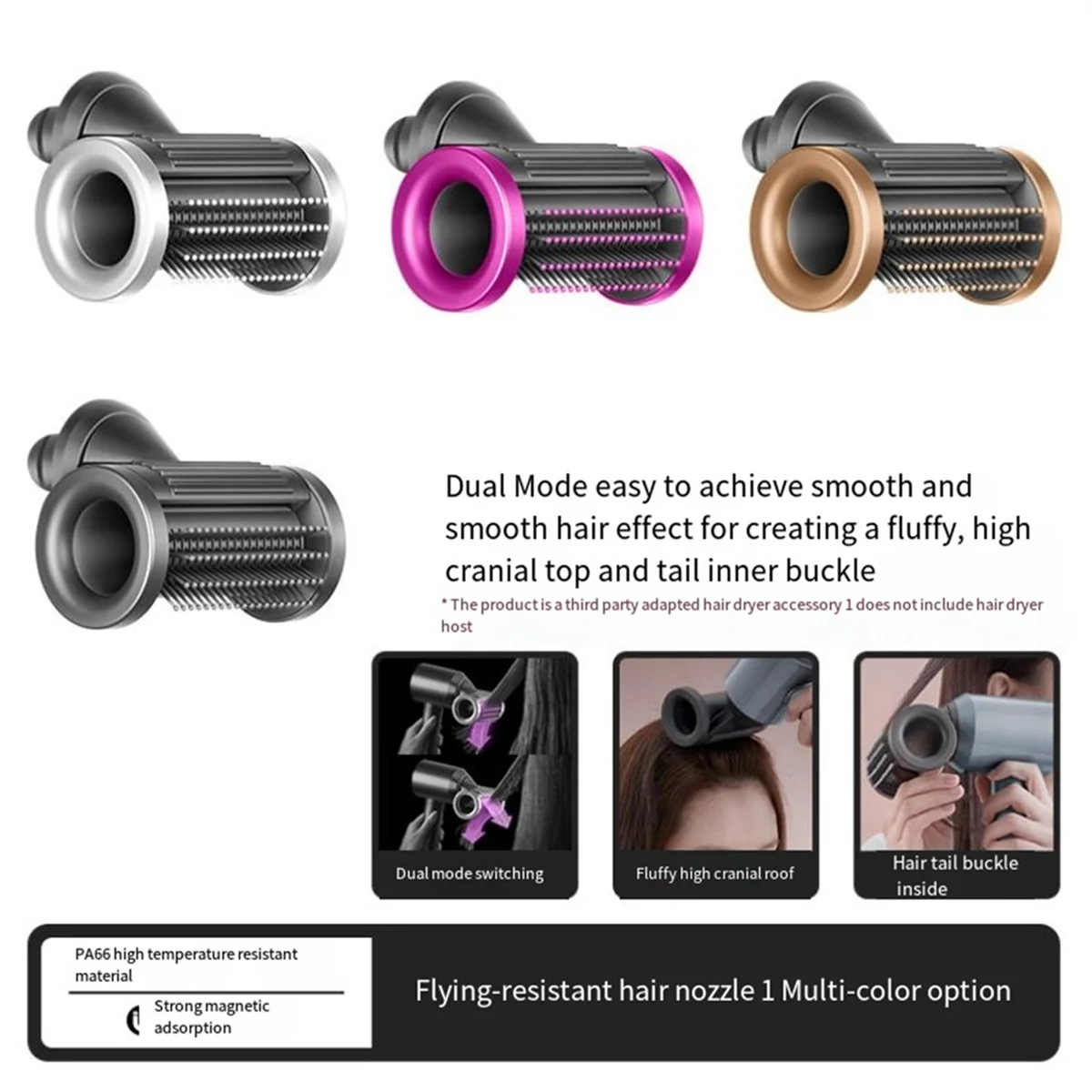 AA47 Hot For Hair Dryer Wind Hood Accessories LF03/SE Anti Warping Anti Flying Styling Curling Air Nozzle Accessories D