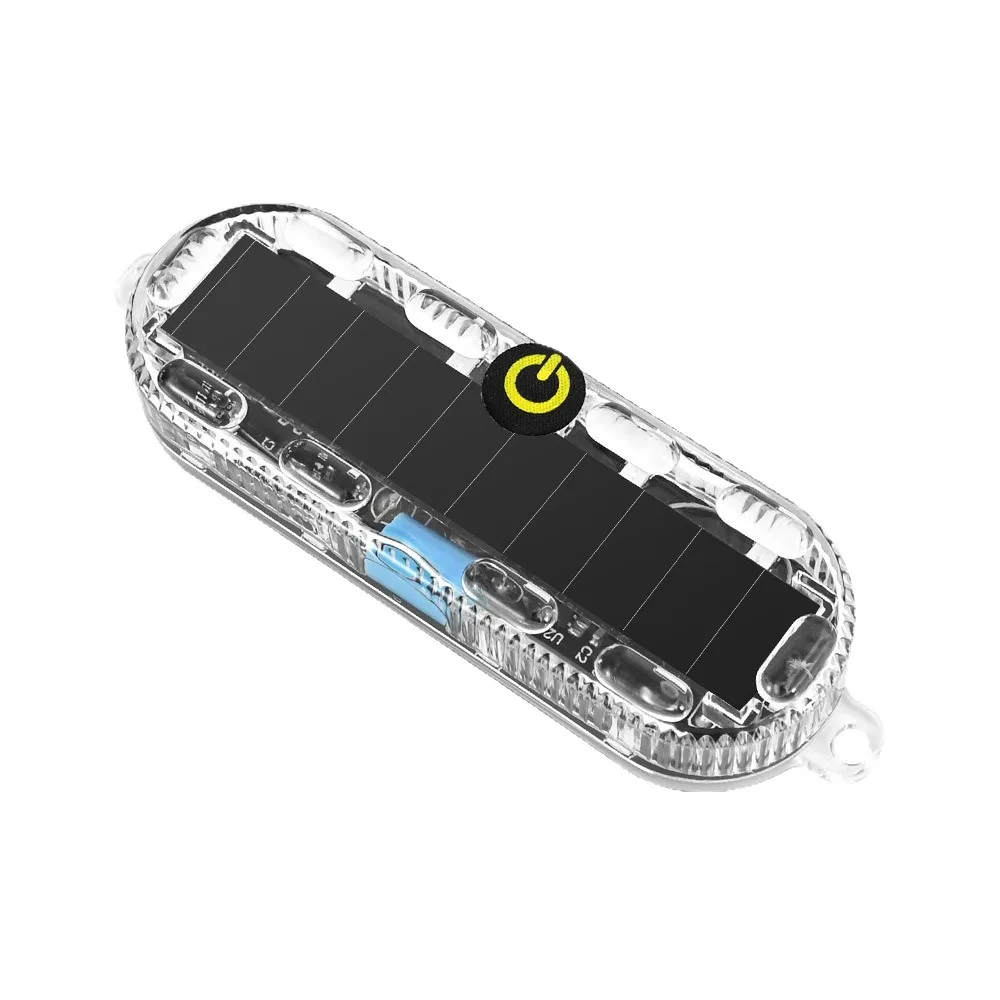 

Plastic Solar Warning Light Waterproof Design Solar Charging Motorcycle Tail Light High Visibility Flashing Safety Lamps