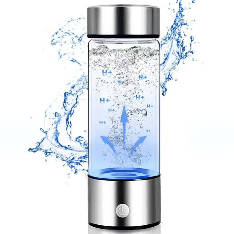

ABXF-2X Hydrogen Water Bottle, Hydrogen Water Generator, Rechargeable Glass Hydrogen Water Machine Health Cup For Home Travel