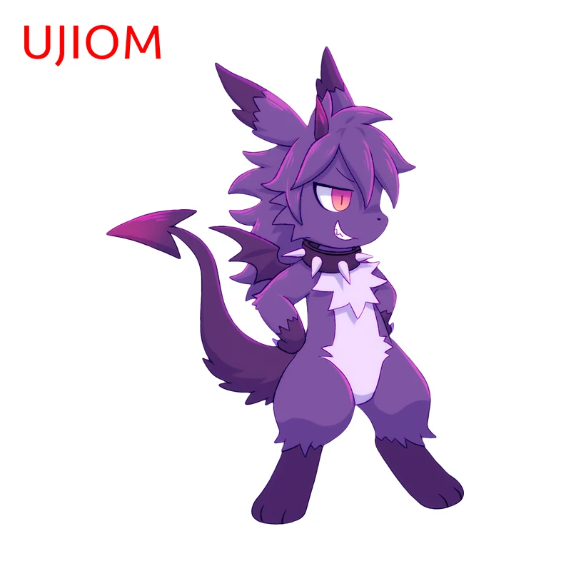 UJIOM Kawaii Furry Wall Sticker Enchanting Fashionable Enchanting Ingenious Adorable Decal Adhesive Suitable For Wardrobe Decor