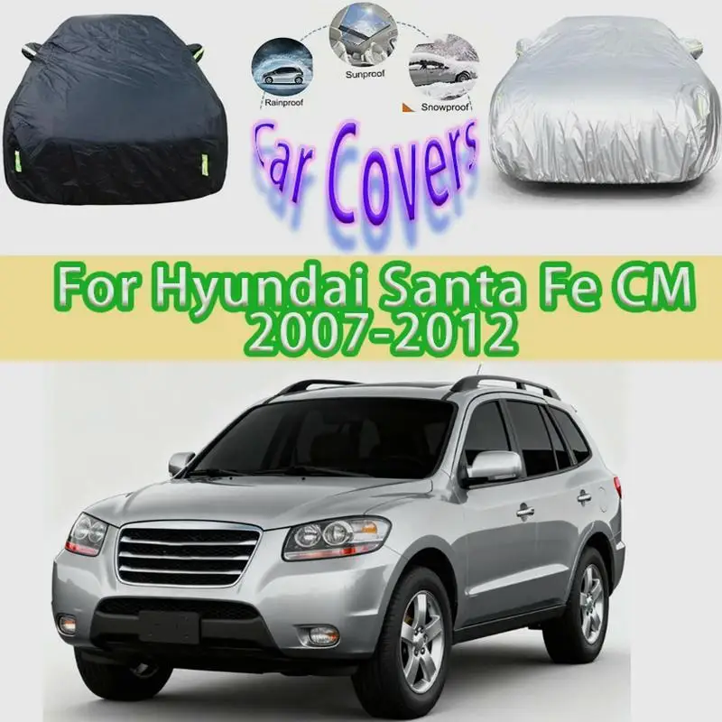 للحماية الخارجية مقاوم للماء كامل لشركة هيونداي سانتا في سم غطاء الثلج ظلة الغبار الملحقات الخارجية أغطية السيارات