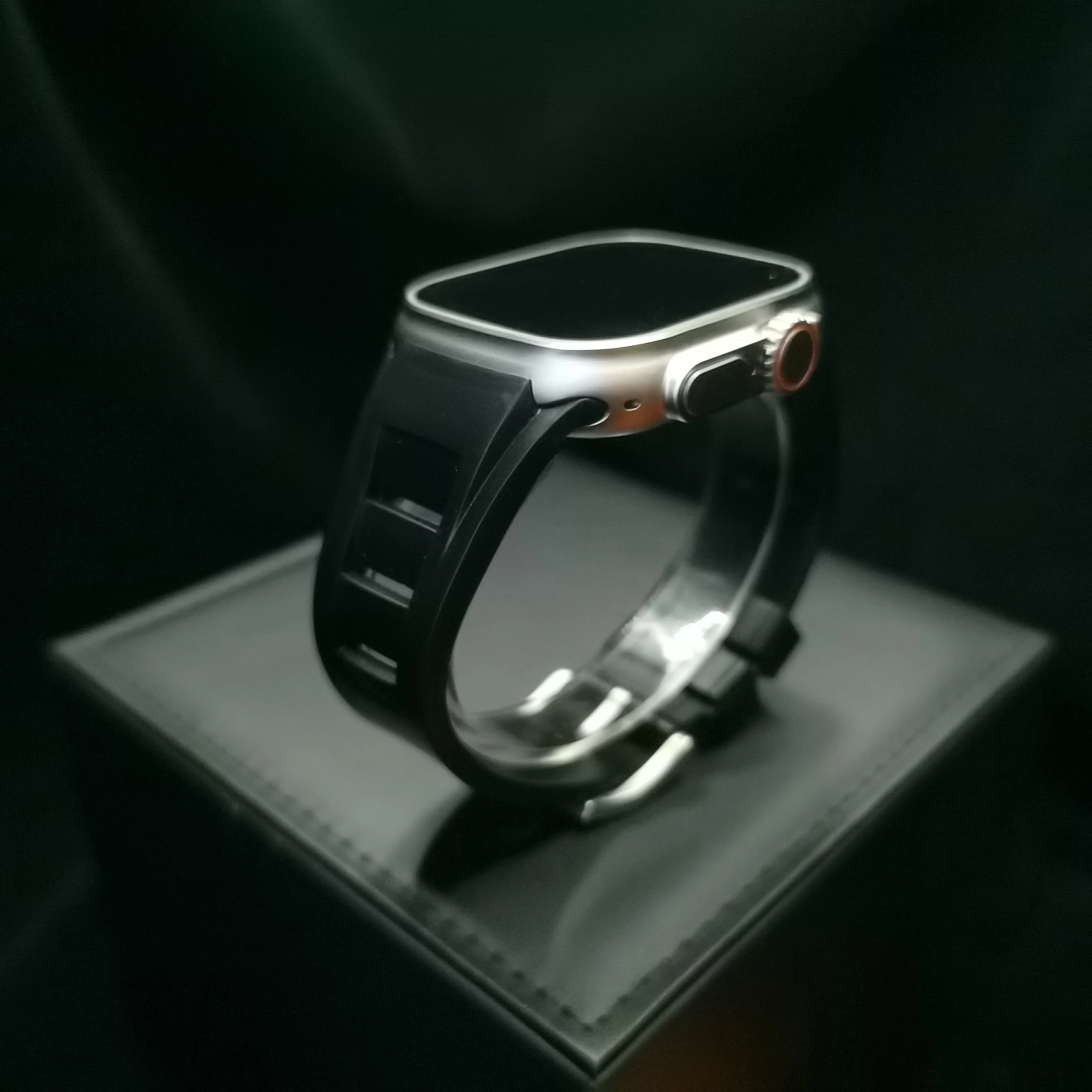 Sport Rubber Lusband Voor Apple Watch Ultra 2 49Mm 45Mm 42Mm 44Mm Correa Smart Horloge Armband Voor Iwatch Serie 9 8 7 Se 6 5