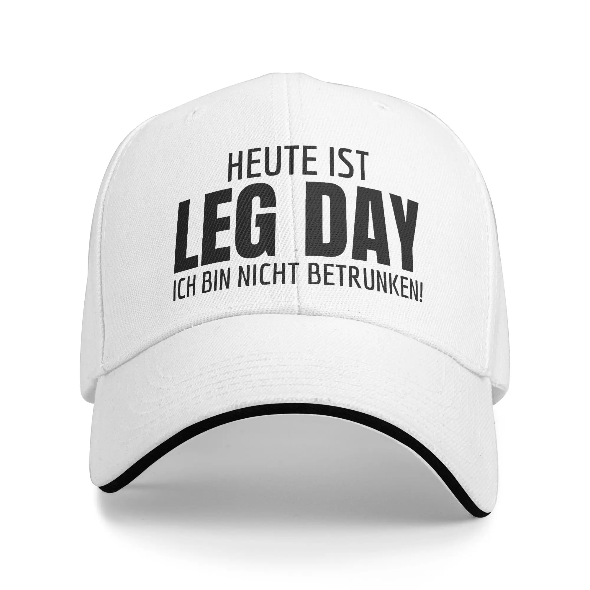 Funny Leg Day Sayings Fitness Gym  Sandwich Caps Unisex ,Sport,Baseball Caps  Hat Breathable Snapback Caps  Hat Autumn Caps