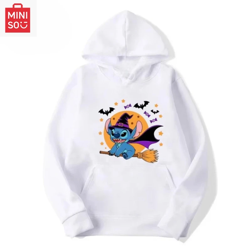 

Disney Halloween Stitch Limited Hooded Sweater European and American New Autumn and Winter Men's and Women's Sweater Tops
