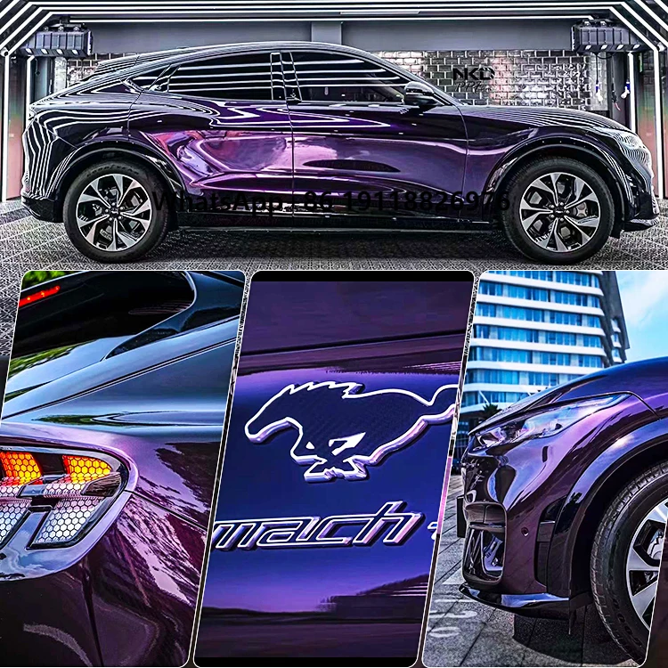 

ISF Wholesale Color Changing Custom Purple Gray Red Blue Vehicle Full Body Wrapping Tpu Paint protection Ppf Black Roll Car Film