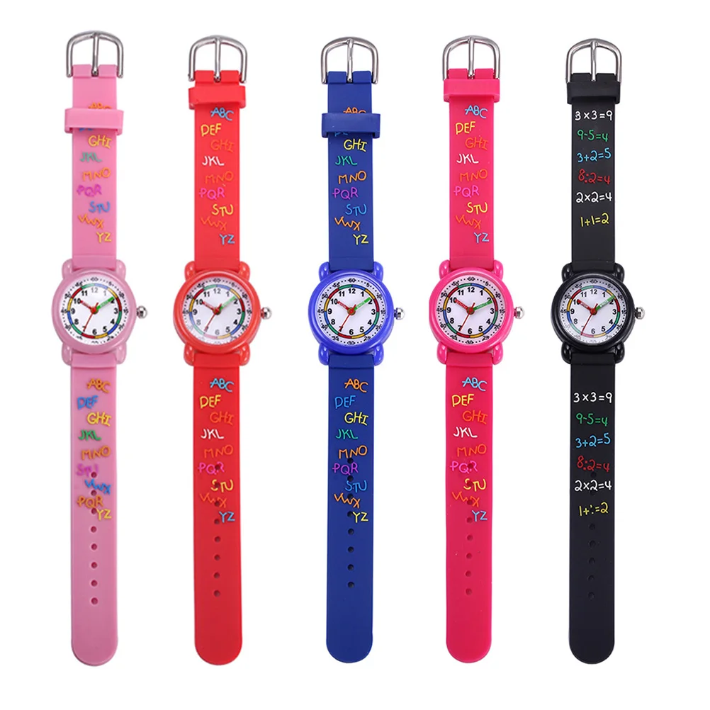 1pc Fashion Cartoon Watch Watch Rosy Cartoon Quartz Wristwatch For Adjustable Strap Gift Timepiece