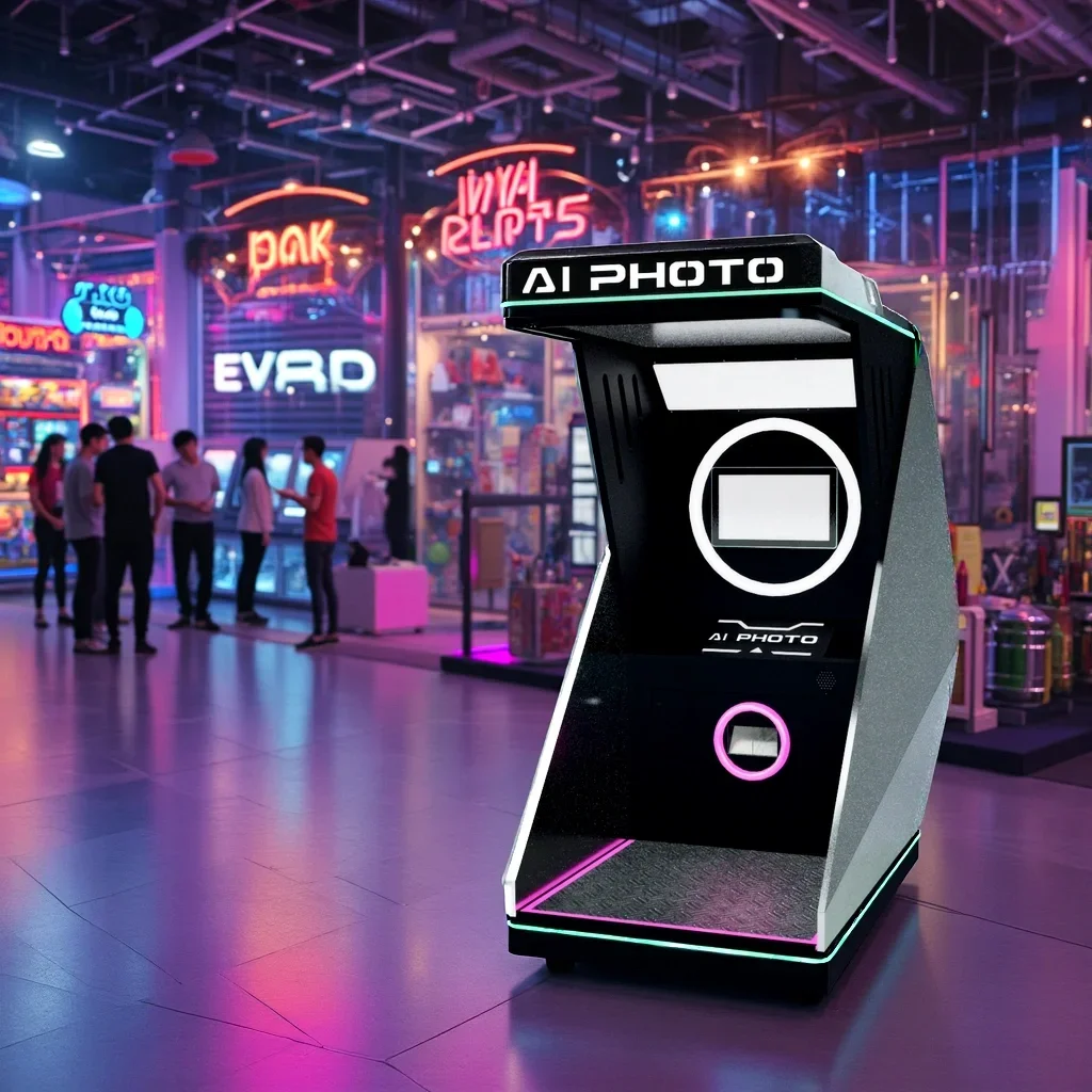 Customize Ai Photobooth Supplier Digital Vending Machine Touch Screen Photo Booth Printer