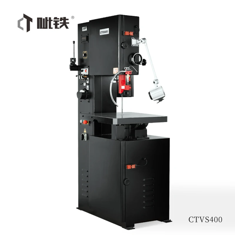Máquina de sierra de cinta Vertical CTVS400, carpintería Manual para corte de madera y Metal, herramienta versátil