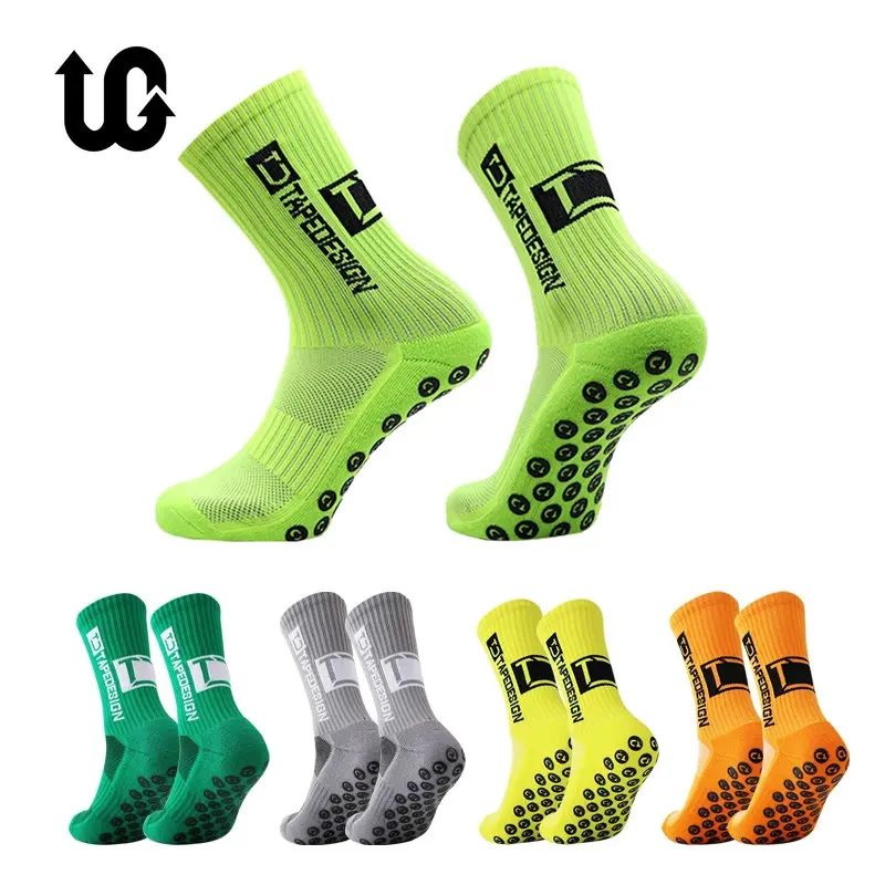 UGUPGRADE 2023 New ANTI SLIP Football Mid Calf Non-Slip Soccer Cycling Sports Mens Warm Socks EU38-44