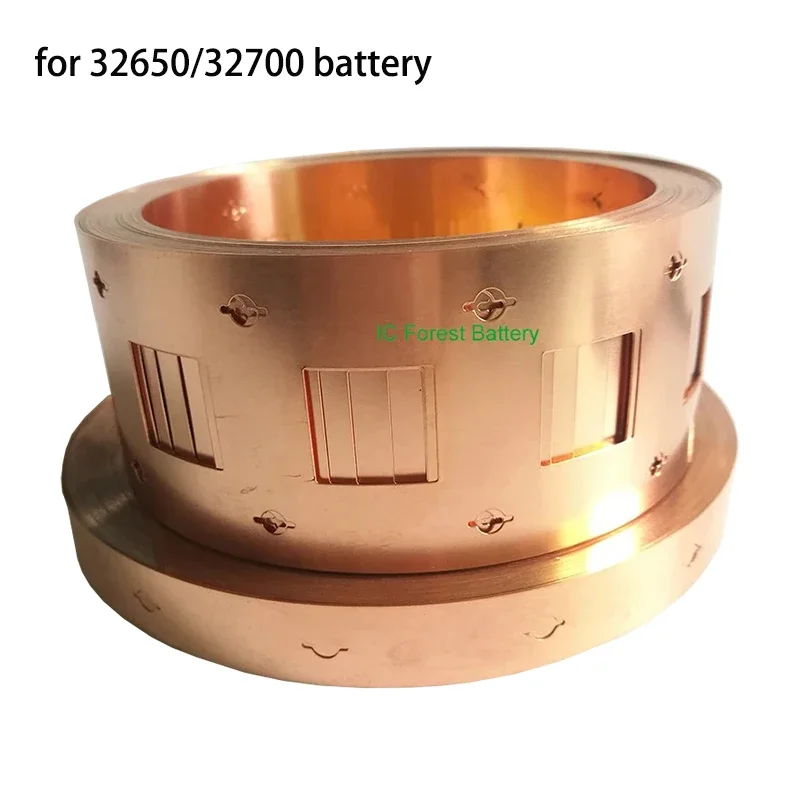 1M 1P 2P 32650 Lifepo4 32650 Li-ion Battery Connection Copper Strip Assembly Punching Copper Connecting Piece 0.2x32.5/34.5mm