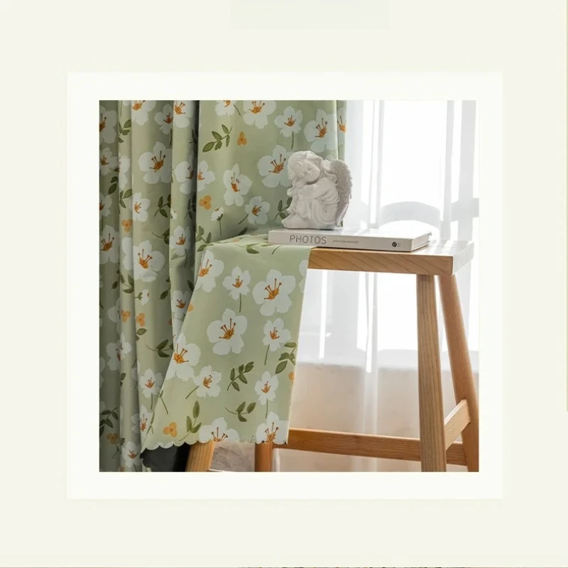 

Легкие и роскошные шторы для защиты от солнца для гостиной, столовой, спальни, затемняющие, с цветочным узором, тюлевые.