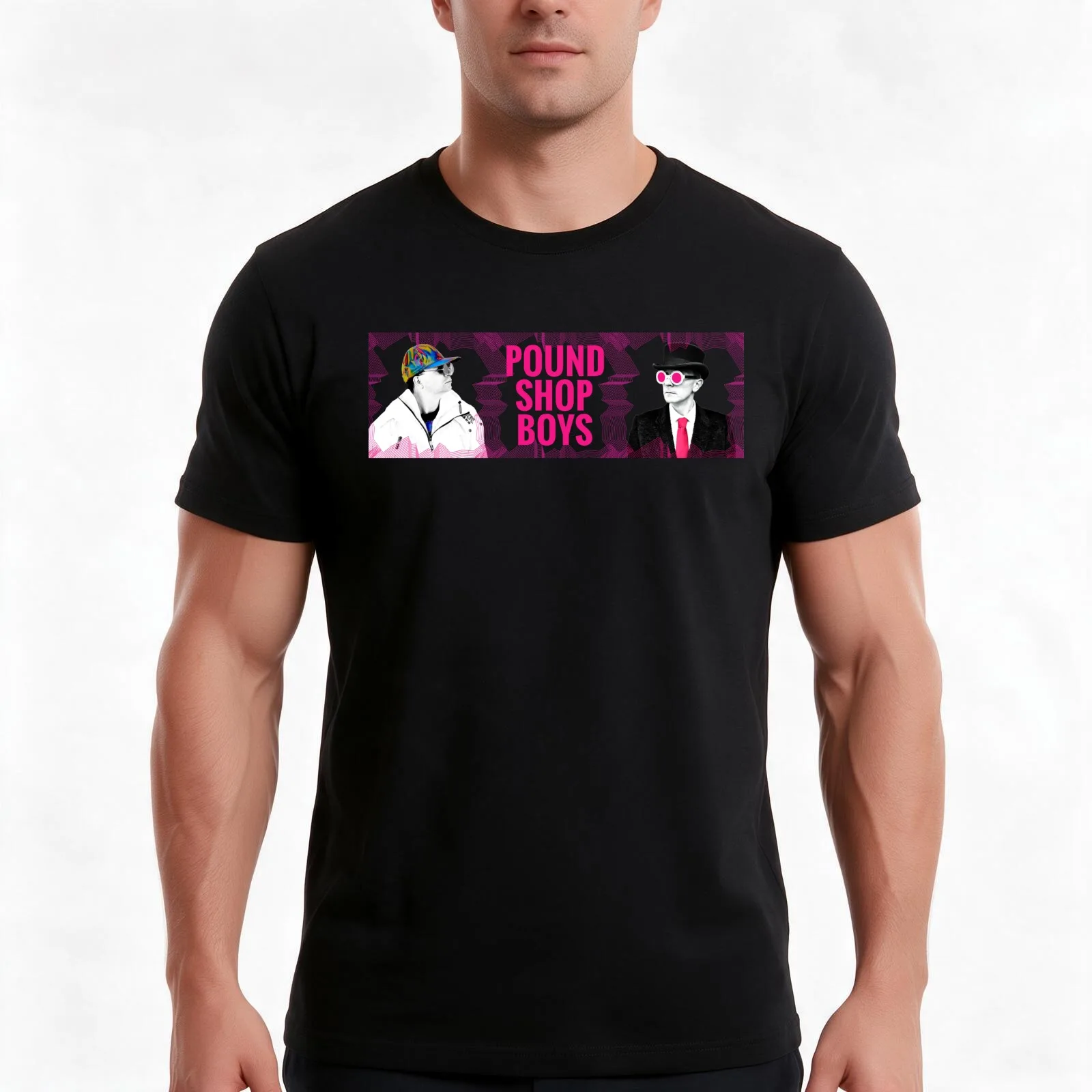 THE POUND SHOP BOYS T-Shirt Summer Casual Cotton Tee Oversized Streetwear Tops Vintage Graphic Print Loose Fit Short Sleeve