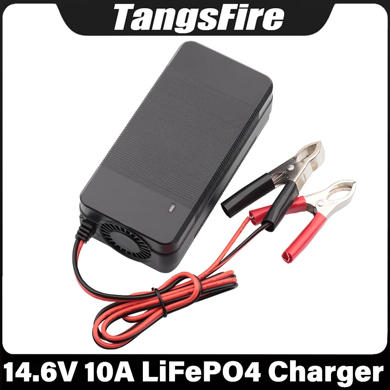 Output 14.6V 10A LiFePO4 Battery Charger For 4Series 12.6V 12.8V 14.4V LiFePO4 Battery Pack Charger High Quality Power Adapter