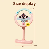 Electric Simulated Driving Steering Three-Dimensional Portable Wheel Copilot Toy Light And Sound Educational Children's Gifts 5