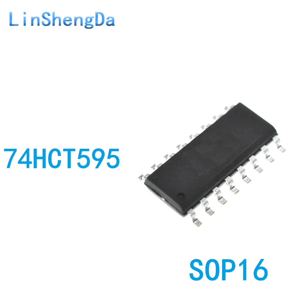 10PCS 74HCT595 74HCT595D SMD SOP16 Shift Register Logic Chip