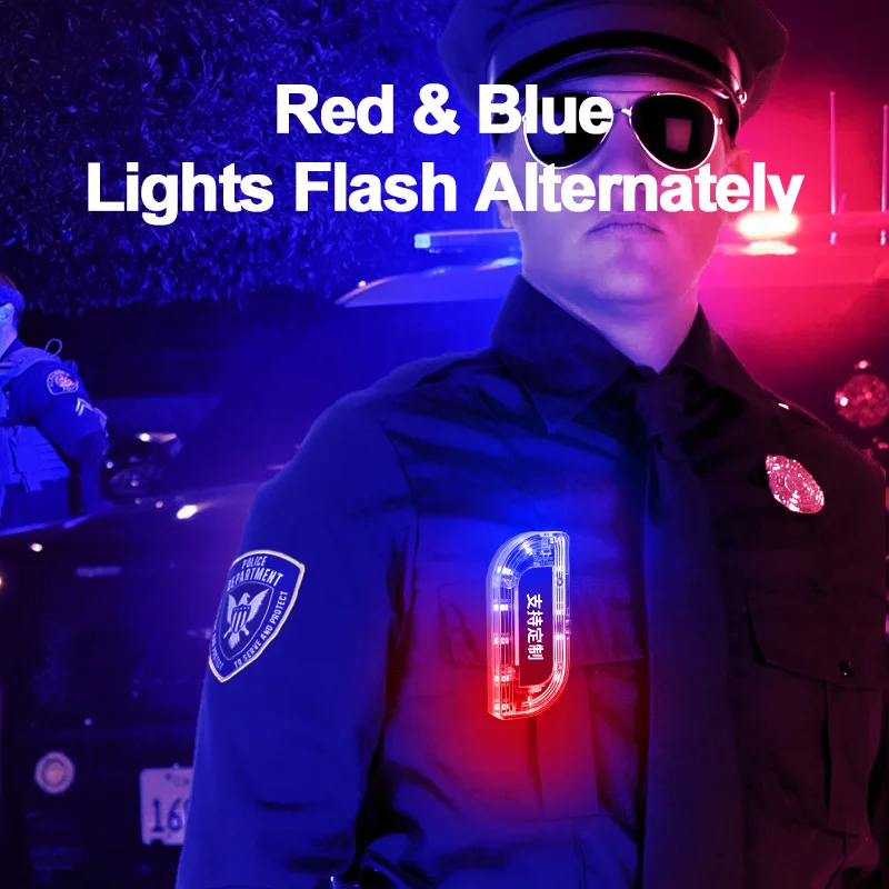 

Whistle Sound USB rechargeable Flashing Light LED Traffic Shoulder Warning lights Safety Car Emergency Strobe Flare Light